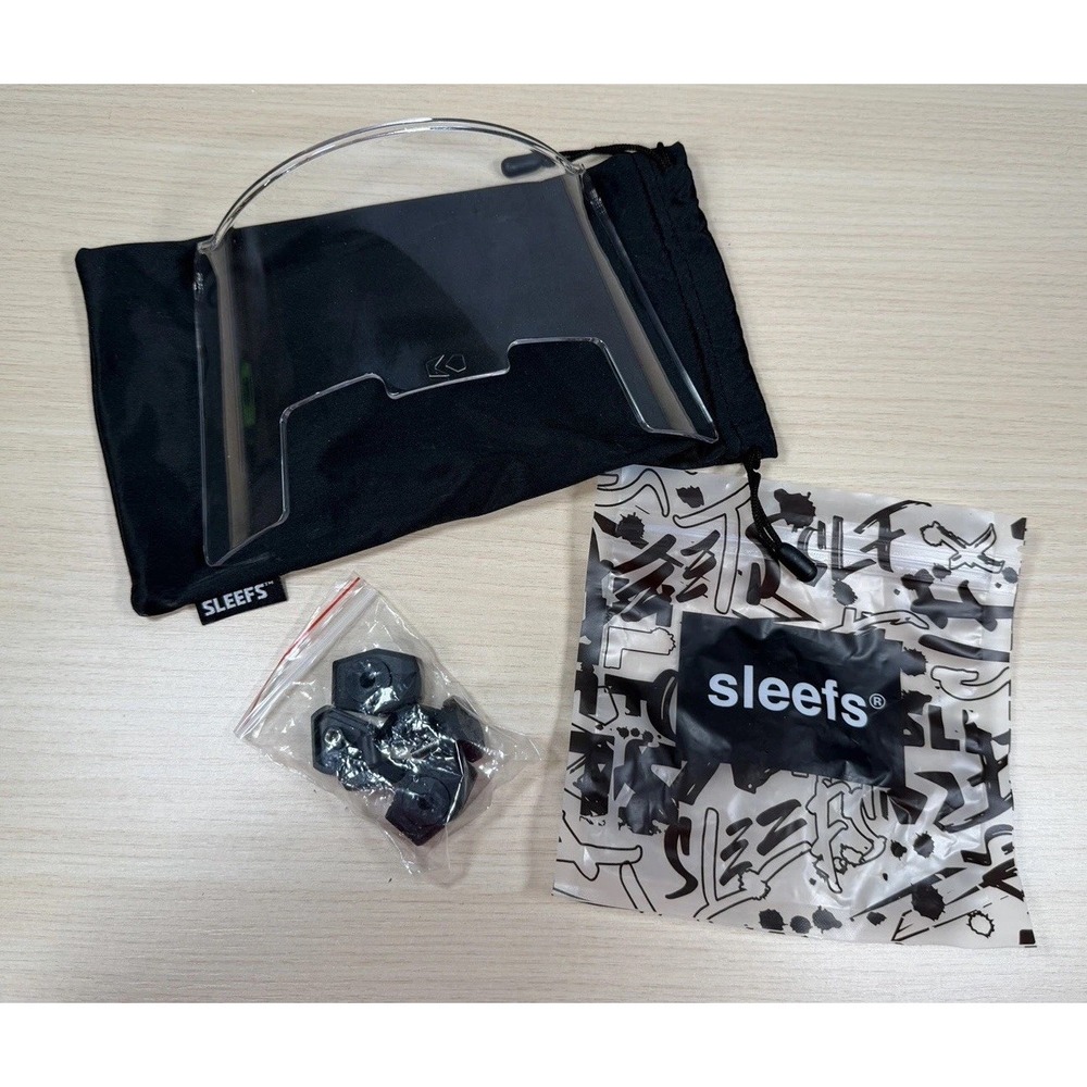 Sleefs Football Clear Helmet Eye-Shield Visor With Bag With Universal Clips